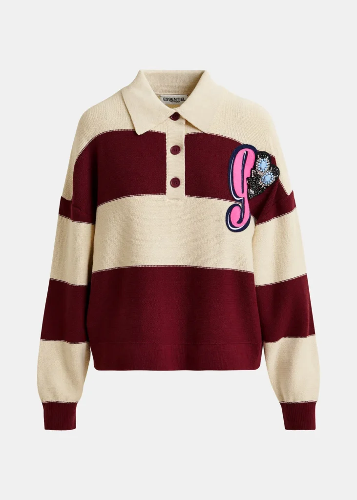 Striped Knitted Polo